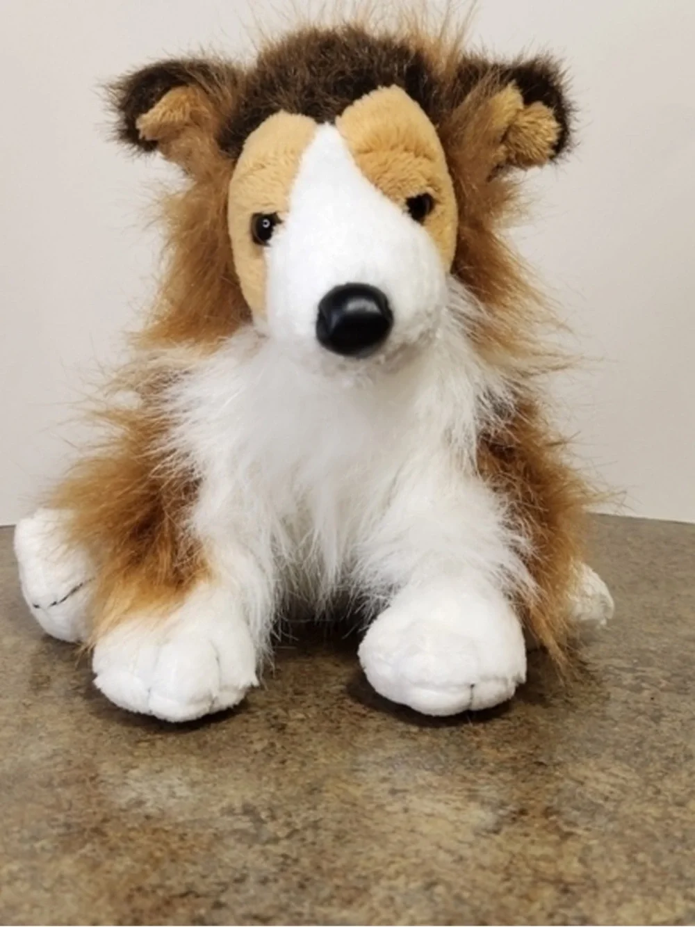 GANZ Sheltie Plush Dog Toy - Brown, White & Black Fur
